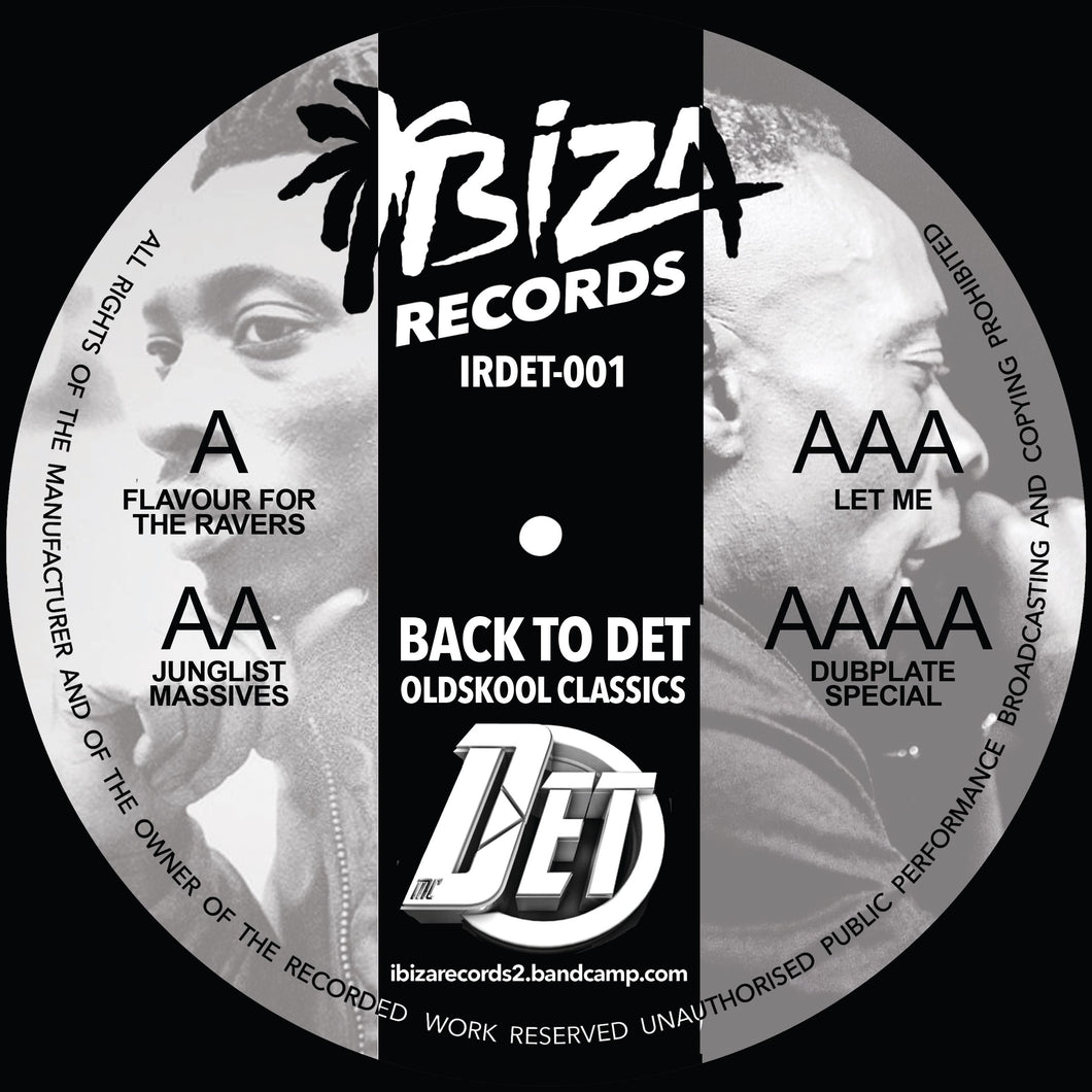 MC Det - Back To Det Oldskool Classics- Ibiza Records - IRDET-001- 12