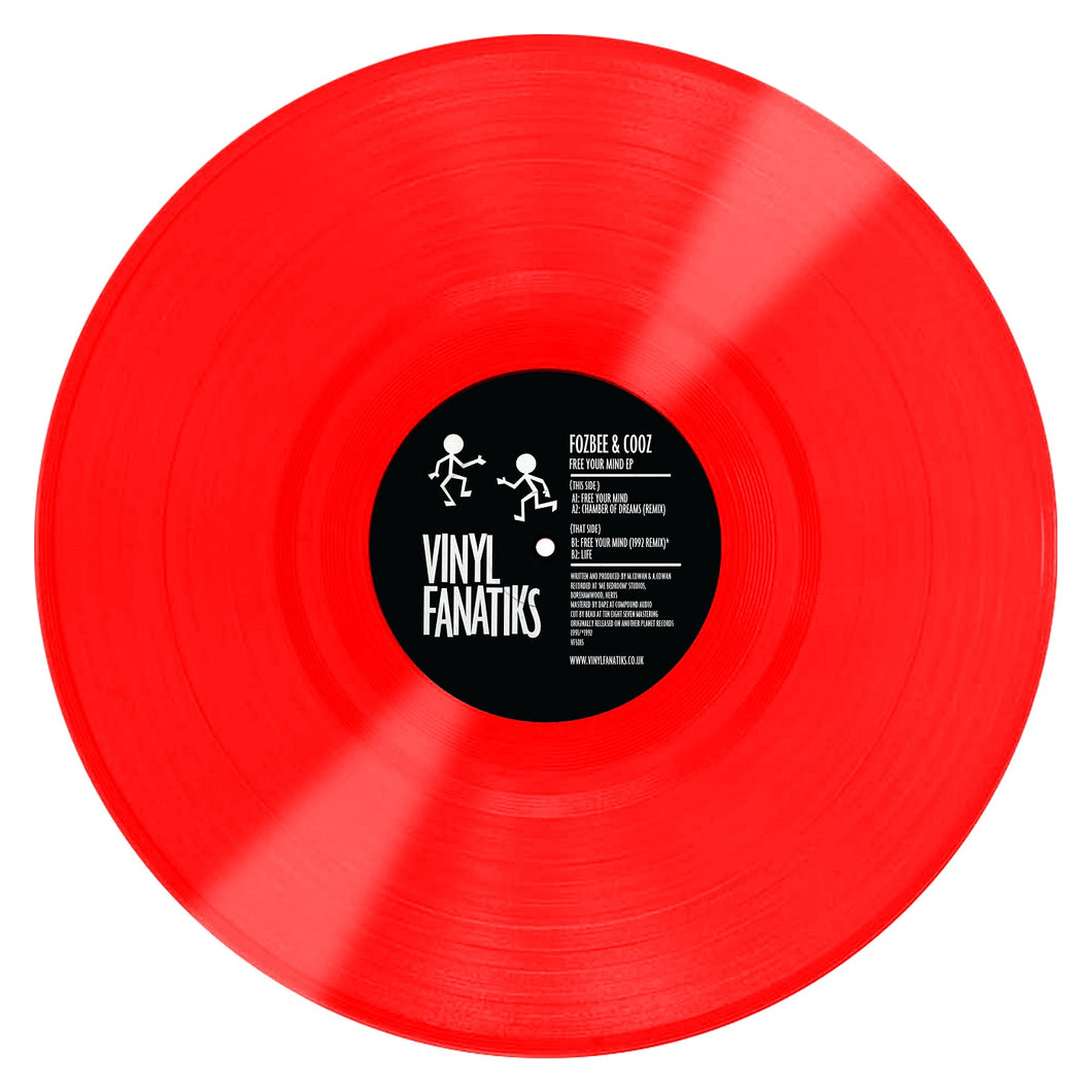 Fozbee & Cooz ‘Free Your Mind’ EP Limited ‘Cherry Red’ Vinyl – VFS015- Vinyl Fanatiks