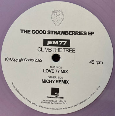 Jem 77 – The Good Strawberries E.P. Climb The Tree  - Three Birds Records – THBR006 - Translucent Pink vinyl - BUNDLE!