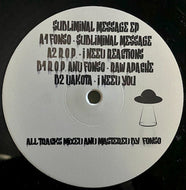Hardcore Ship Records –  Subliminal Message E.P. – Dj Fonso – Subliminal Message/ Raving Overdose Productions – I Need The Reactions – HARDSHIP001 -12