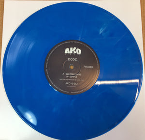 Dodz - Watercolors / Simple - AKO Beatz -: AKO10 012  - ltd blue marbled 10" Vinyl