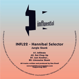 Influential records - Hannibal Selector - Jungle Skank EP - INFL22
