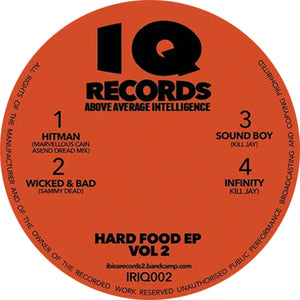 Hard Food 2 EP - Marvellous Cain ‎- Hitman (Ascend & Dead Dread Remix)  - IQ/Ibiza Records - IRIQ002 - 12" vinyl