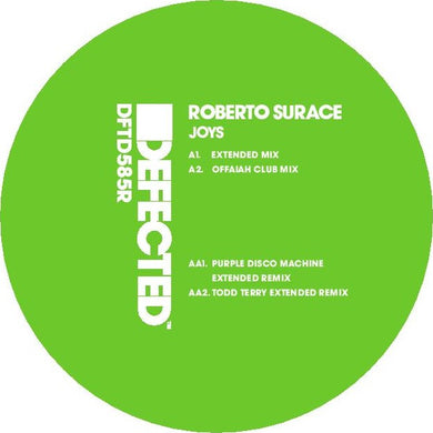 Roberto Surace - Joys (Inc. OFFAIAH / Purple Disco Machine / Todd Terry Remixes) - Defected - DFTD585R -12