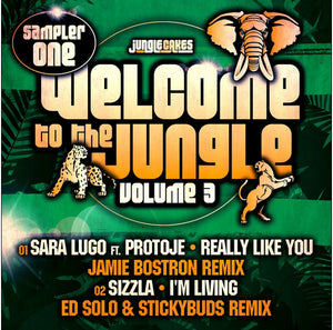 Sara Lugo Ft. Protoje / Sizzla ‎– Welcome To The Jungle Volume 3  - Jungle Cakes - JC 042- 12" VINYL
