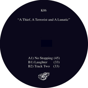 A Thief, A Terrorist, & A Lunatic - No Stopping EP - K06 - K Records/ Kniteforce - 12" vinyl