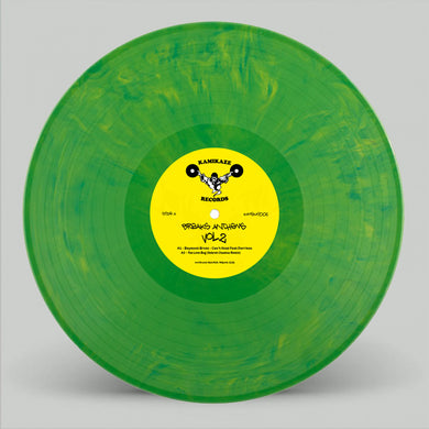 Baymont Bros/Sekret Chadow +more - Breaks Anthems Vol.2 - Kamikaze Records - Limited Edition 12″ GREEN & YELLOW MARBLED VINYL  -KAMIKAI002 - Breaks