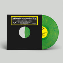 Load image into Gallery viewer, Baymont Bros/Sekret Chadow +more - Breaks Anthems Vol.2 - Kamikaze Records - Limited Edition 12″ GREEN &amp; YELLOW MARBLED VINYL  -KAMIKAI002 - Breaks