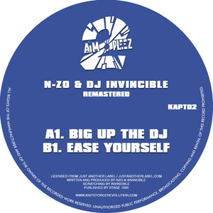 N-Zo & DJ Invincible - Aim 2 Pleez EP - Big Up The DJ/Ease Yourself - Aim 2 Please Records - KAP02 -10" Vinyl