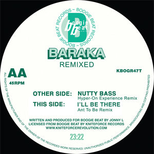 Baraka - Nutty Bass / I'll Be There  - Hyper-On Experience - Boogie Times/Kniteforce - KBOGR47T - 12" vinyl
