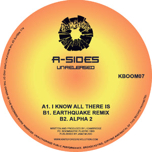 Boombastic Plastic - KBOOM07 - A Sides - Unreleased EP - I Know All There Is -12" Vinyl