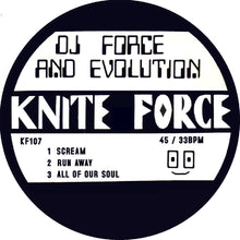 Load image into Gallery viewer, KF107 - Dj Force &amp; The Evolution - Scream EP - Kniteforce Records - Blue Vinyl