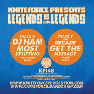 Kniteforce - Dj Ham Vs New Decade - Legends Vs Legends Vol. 4 (10" Vinyl) - KF 148