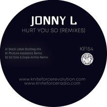 Load image into Gallery viewer, Jonny L - Hurt You So Remixes inc Bootleg EP - Kniteforce - 12&quot; Vinyl - KF154