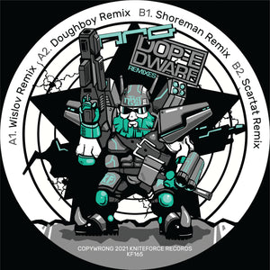 NRG - DOP-E Dwarf Remixes -  Kniteforce -  KF165 - 12" Green Vinyl