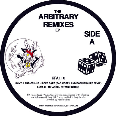 Jimmy J & Cru-L-T/Brisk/Force & the Evolution - The Arbitary Remixes EP - Kniteforce -KFA110 -12