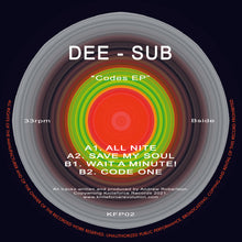 Load image into Gallery viewer, Dee Sub - Codes EP  - Kniteforce Prime - 4 Track 12 &quot; Vinyl - KFP02