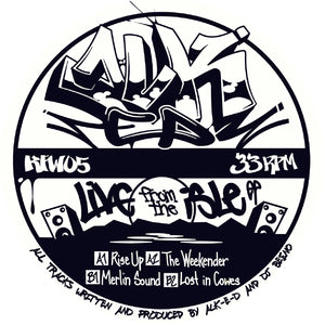 Alk-e-d - Live From The Isle EP- Kniteforce White- KFW05 - 12" vinyl