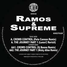 Load image into Gallery viewer, Ramos &amp; Supreme - The Journey / Crowd Control Remixes EP - Pete Cannon - Hectic Records - Khect01R