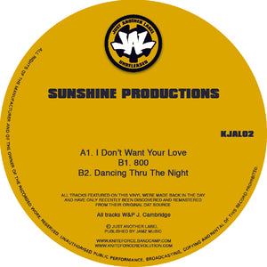 Just Another Label - SUNSHINE PRODUCTIONS - I Don't Want Your Love - Kjal02