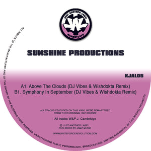 Just Another Label - Sunshine Productions - Above The Clouds - Vibes & Wishdoctor Remixes  -12" Vinyl - KJAL05