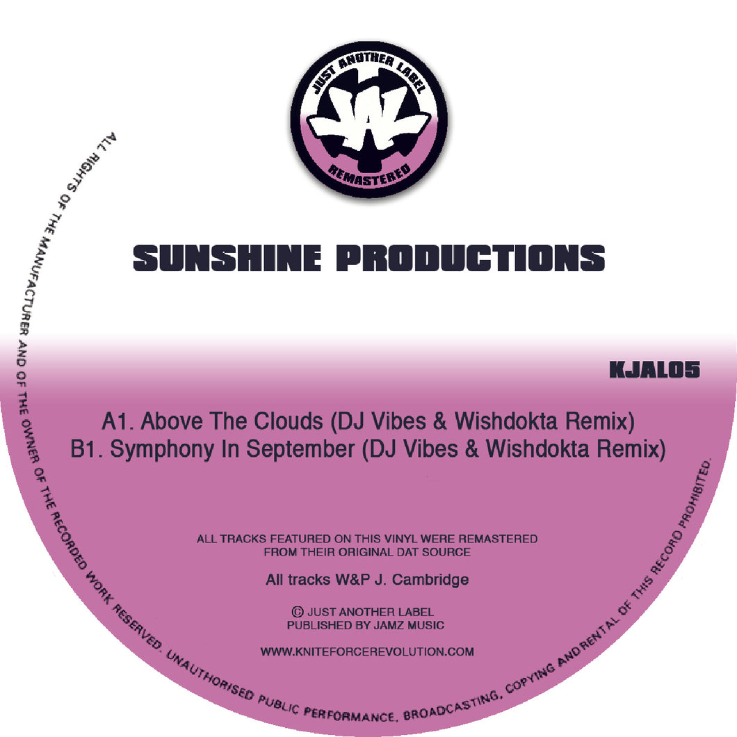 Just Another Label - Sunshine Productions - Above The Clouds - Vibes & Wishdoctor Remixes  -12