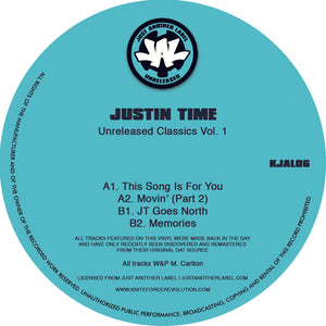 Justin Time - Unreleased Classics Volume 1  - 12" Vinyl - Just Another Label - KJAL06