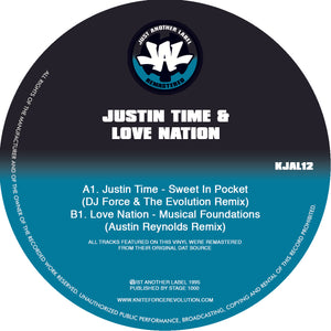 Justin Time & Love Nation ‘Sweet In Pocket Remix’ EP  - 10" Vinyl - Just Another Label - KJAL12