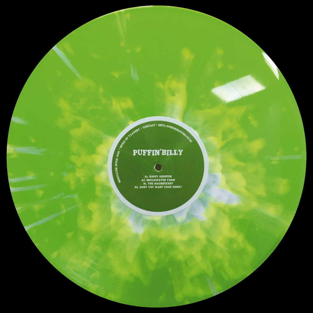 Splatter Vinyl Ltd Press - Puffin' Billy - MEDITATOR014 - Happy Shopper - Mediator Music