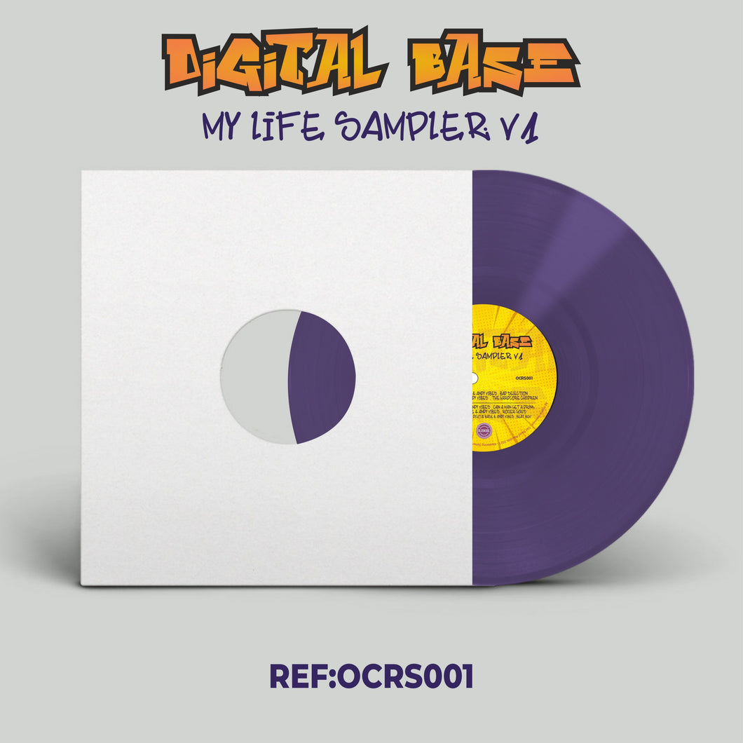 Old Skool Records - Digital Base - My Life Sampler V.1 - 5 track 12 purple VINYL