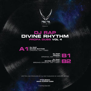DJ Rap - Divine Rhythm - Propa Dubs - PTDUB04 - 12" Vinyl