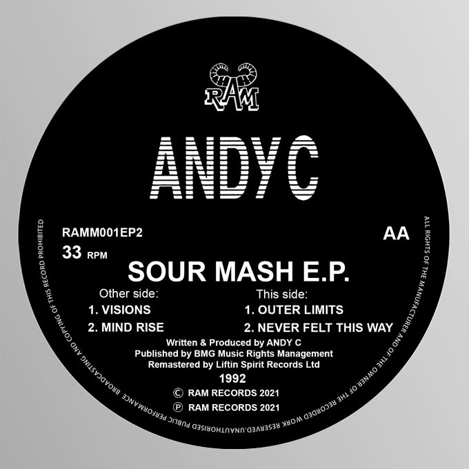 Ram Records - Andy C - Sour Mash EP -  RAMM001 - 12