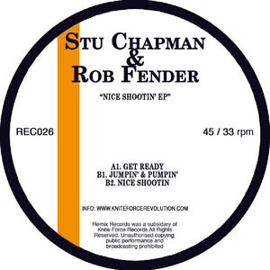 REC026 - Stu Chapman & Rob Fender - Nice Shootin EP -12" Vinyl Remix Records