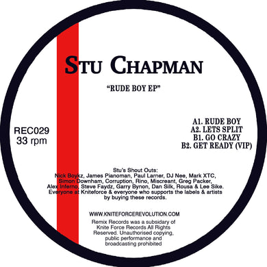 Stu Chapman - Rude Boy EP - Remix Records - REC029 - 12