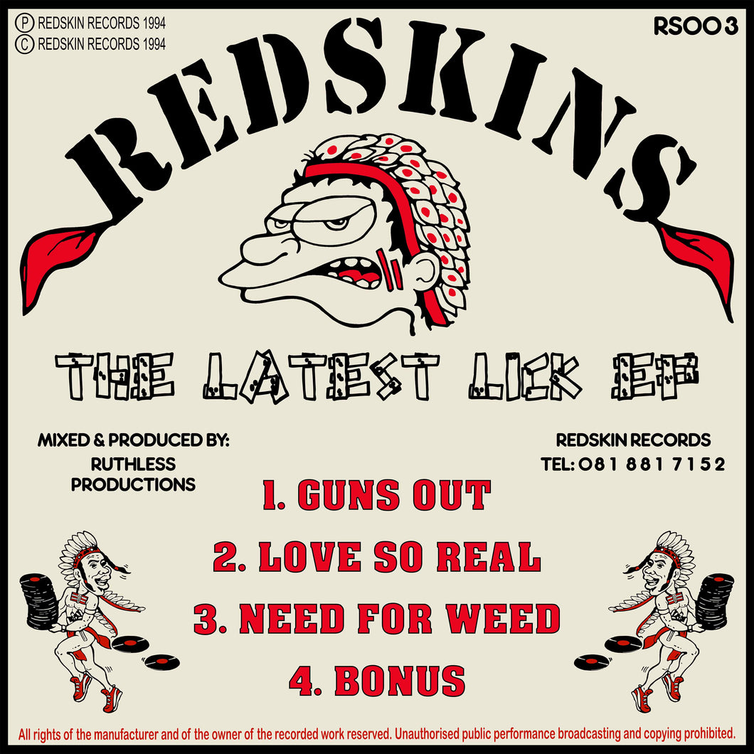 Ruthless Productions - The Latest Lick EP-  Redskin Records / Kemet - RS003 - 12
