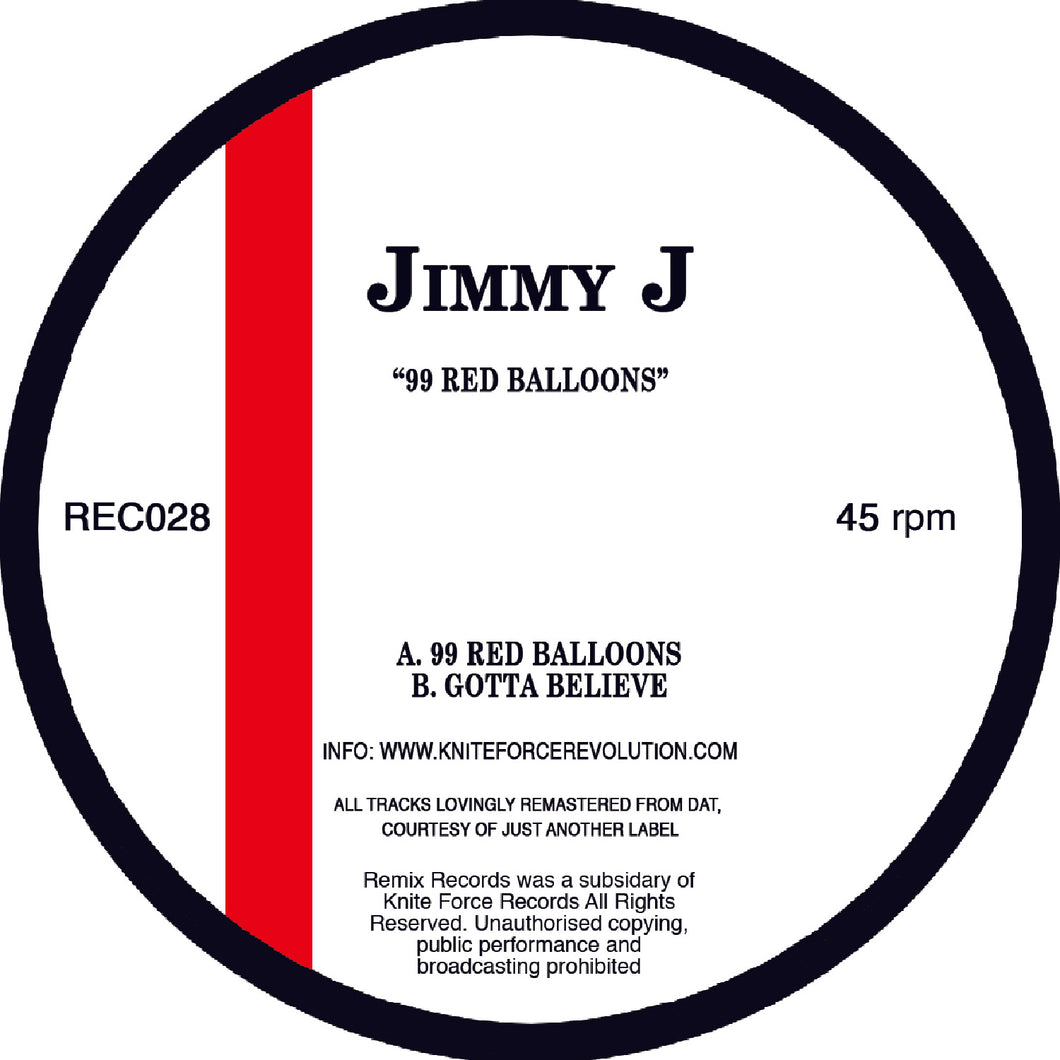 Jimmy J - 99 Red Balloons - Repress - Remix Records - REC028 - 12