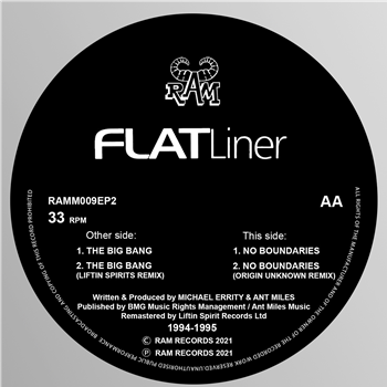 Ram Records - Flatliner - The Big Bang / No Boundaries (1994/95) - 12