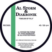 Load image into Gallery viewer, AL STORM/ DIAKRONIK - Timeless EP Volume 2 (12&quot;) - Remix Records - Rec025