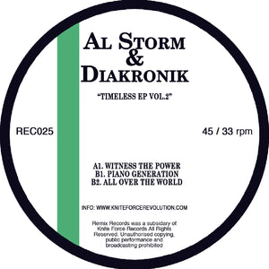 AL STORM/ DIAKRONIK - Timeless EP Volume 2 (12") - Remix Records - Rec025