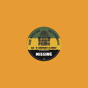 Missing & Mr Time ‘Tings A Run’/Missing ‘X Amount Of Dub’ – SSR003 - Sub System Recordings 10" Vinyl