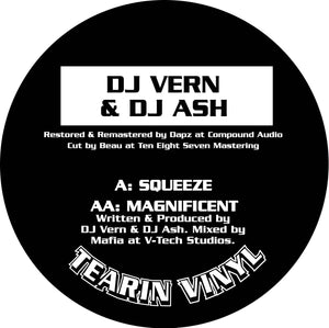 DJ Vern & DJ Ash ‘Squeeze/Magnificent’ Limited Silver Vinyl – TV-VFS002