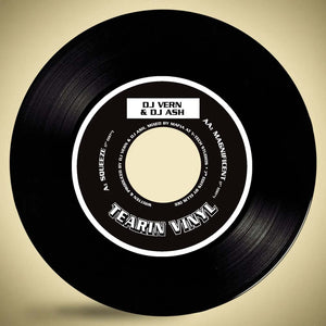 DJ Vern & DJ Ash – Squeeze/Magnificent 7″ – Black Vinyl – Dinked Centre – Tearin Vinyl/Vinyl Fanatiks 7" Vinyl with adapter -TV-VFS45-002