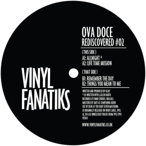Ova Doce ‘Rediscovered #02’ EP – VFS031 - Vinyl Fanatiks - 12" Purple Haze Vinyl