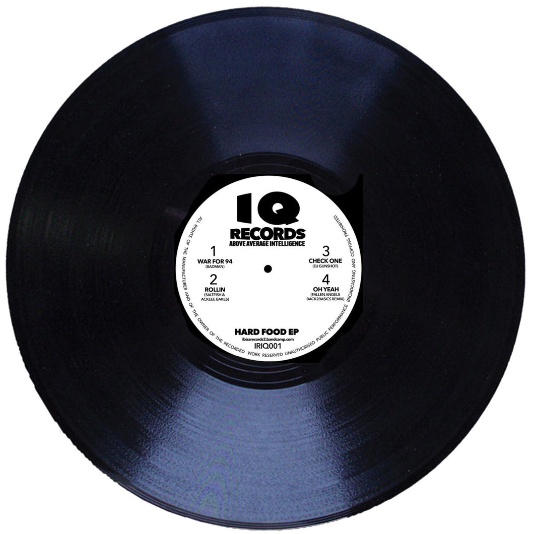 Hard Food EP - War For '94 - Badman - IQ/Ibiza Records - IRIQ001 - 12