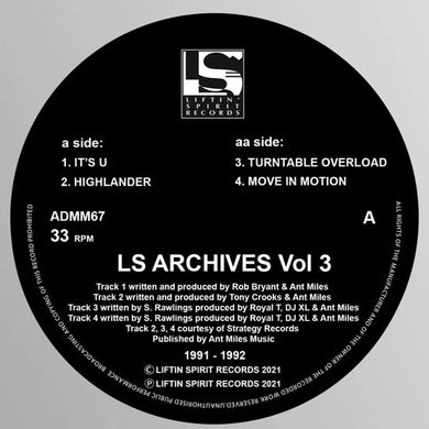 LS Archives Vol.3 - Desired State - Andy C- Ant Miles -Liftin Spirit Records - ADMM67 -12