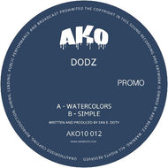 Dodz - Watercolors / Simple - AKO Beatz -: AKO10 012  - ltd blue marbled 10