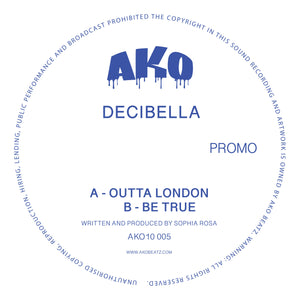 AKO10 Series Presents: Decibella [Limited 10" Blue Sparkle Vinyl] - AKO Beatz -: AKO10005