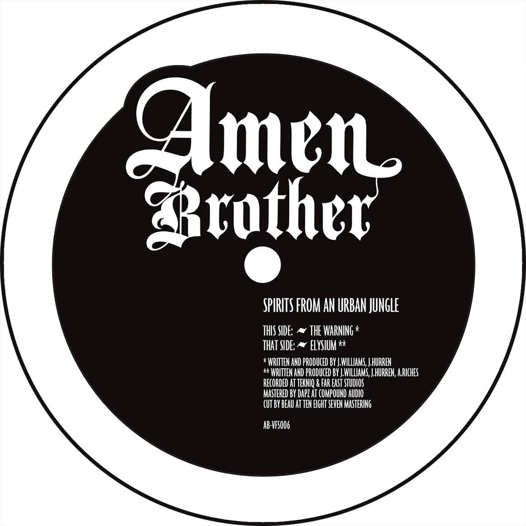 Spirits From An Urban Jungle ‘The Warning/Elysium’ – Amen Brother - AB-VFS006 - 12