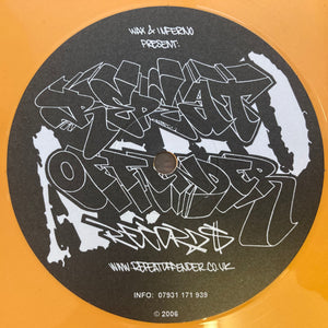 Repeat Offender Records -  Lights Out EP  . - The Wise Man/DJ Inferno/Xperience/Bennie D - ASBO004 - Strictly Limited Orange Vinyl 12"