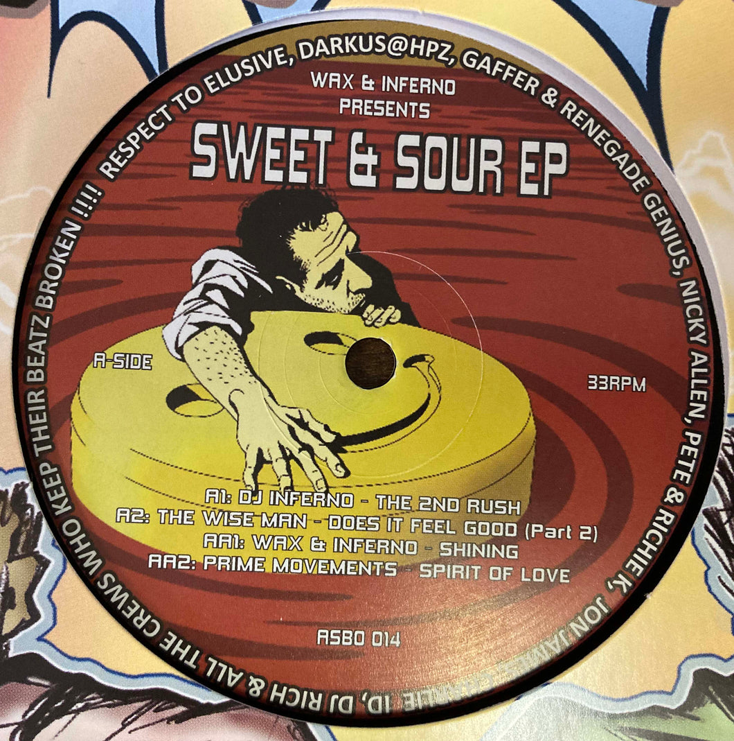 Repeat Offender Records -  Sweet & Sour EP . - Inferno & Wax/Wiseman/Pime Movement - ASBO014 - 12